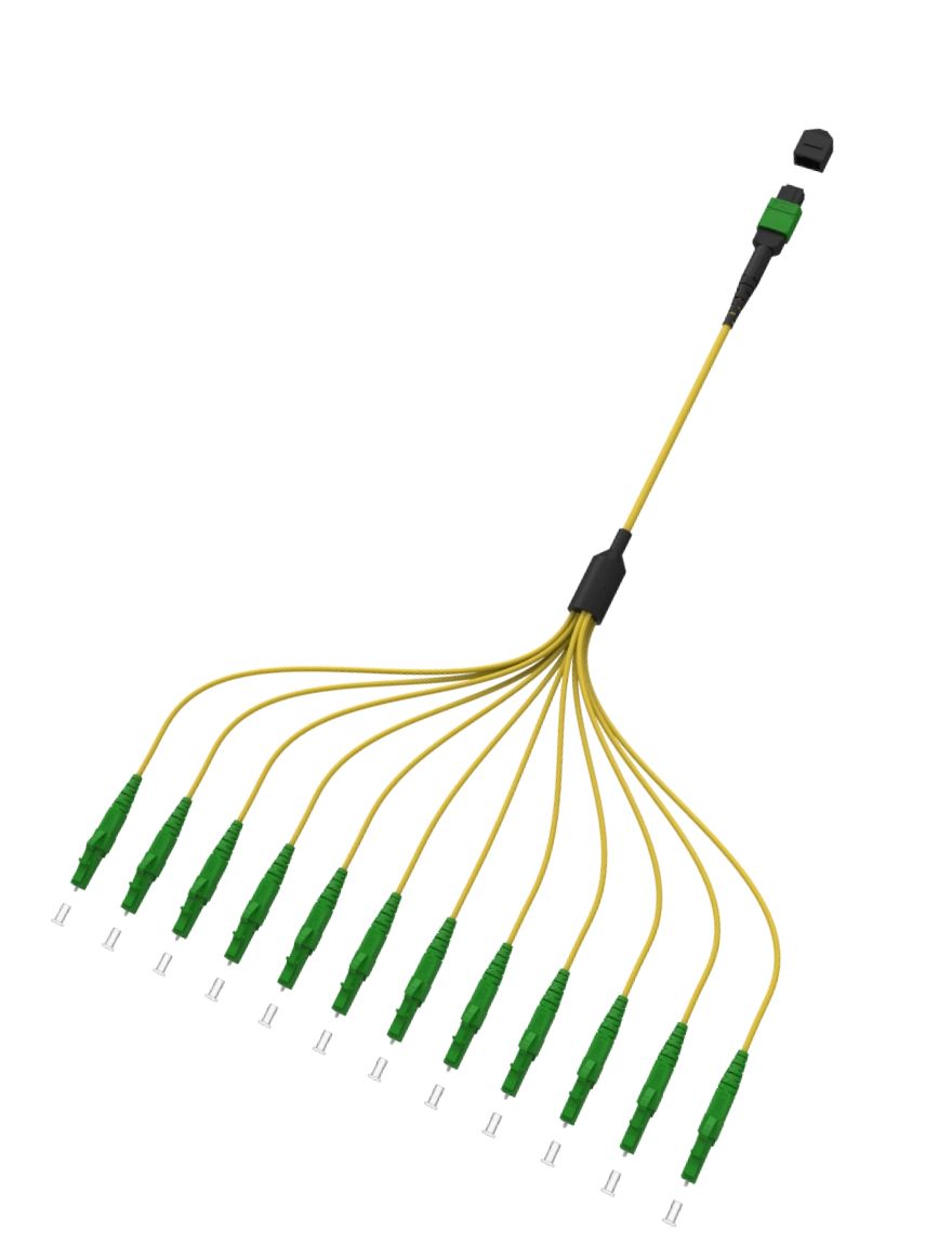 Fiber Optic MTP and MPO Breakout Cable