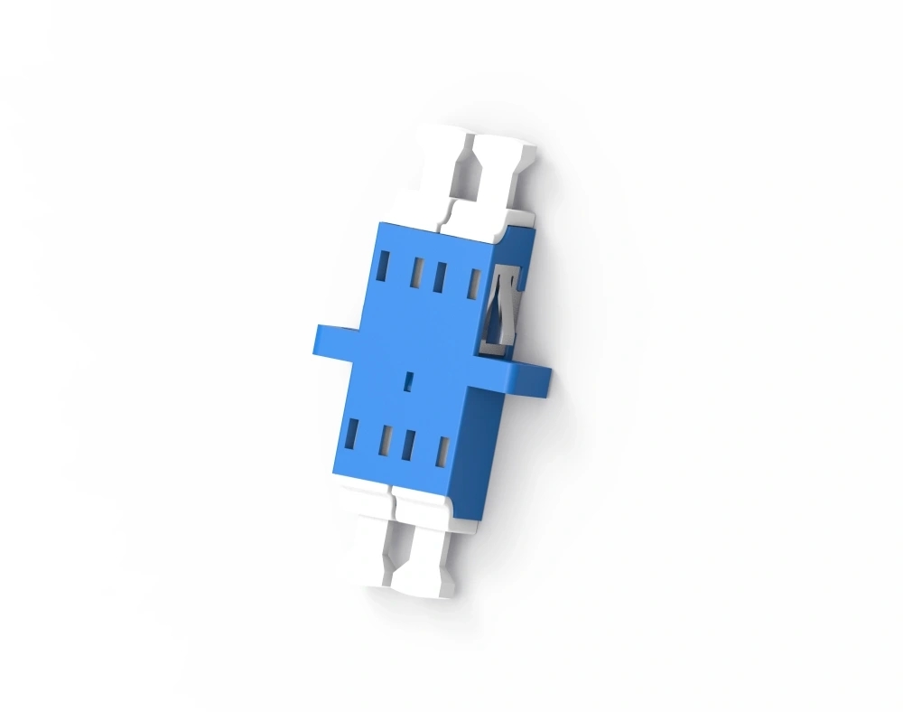 LC Duplex Fiber Optic Adaptor With Flange Without Shutter