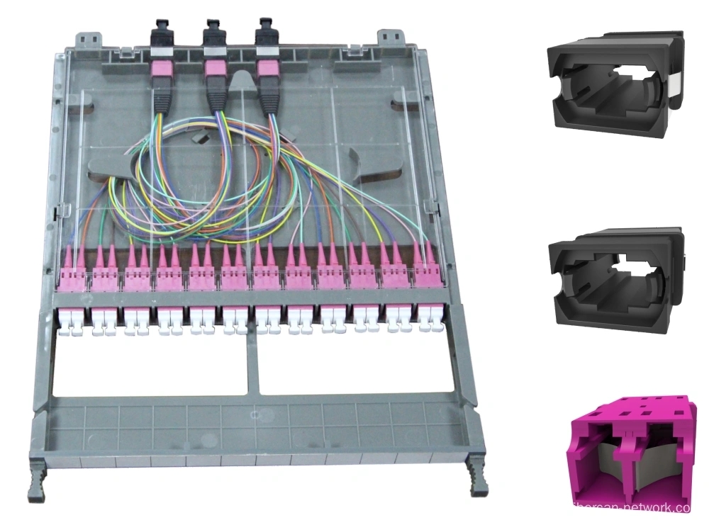 8 Fiber MTP/MPO to LC Fiber Op