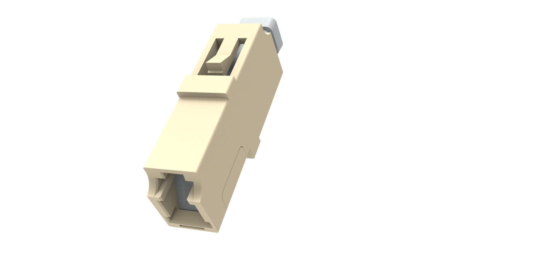 LC Simplex adaptor without flange with shutter