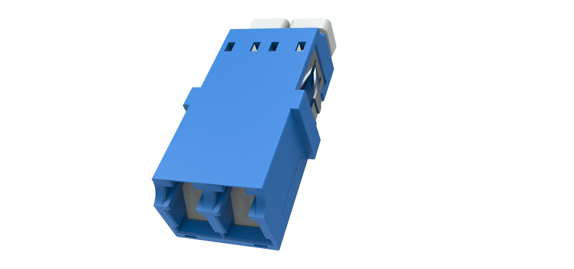 LC Duplex adaptor without ﬂange with shutter 14.7mm