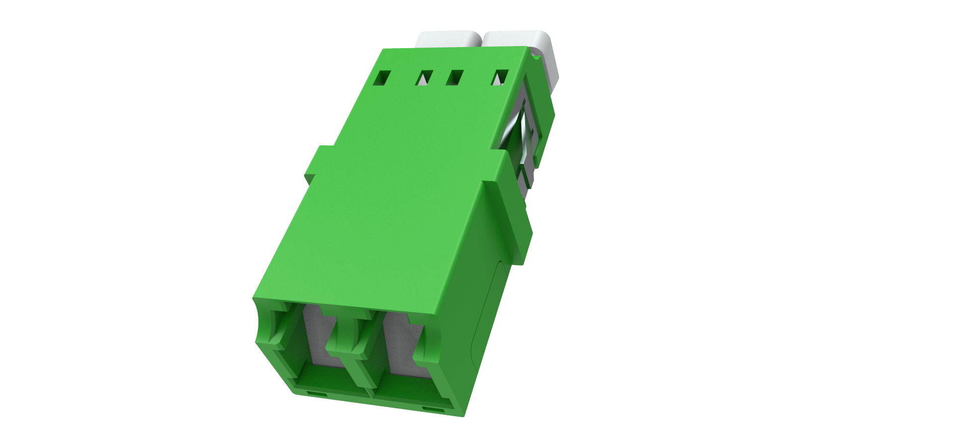LC Duplex adaptor without ﬂange with shutter 14.7mm