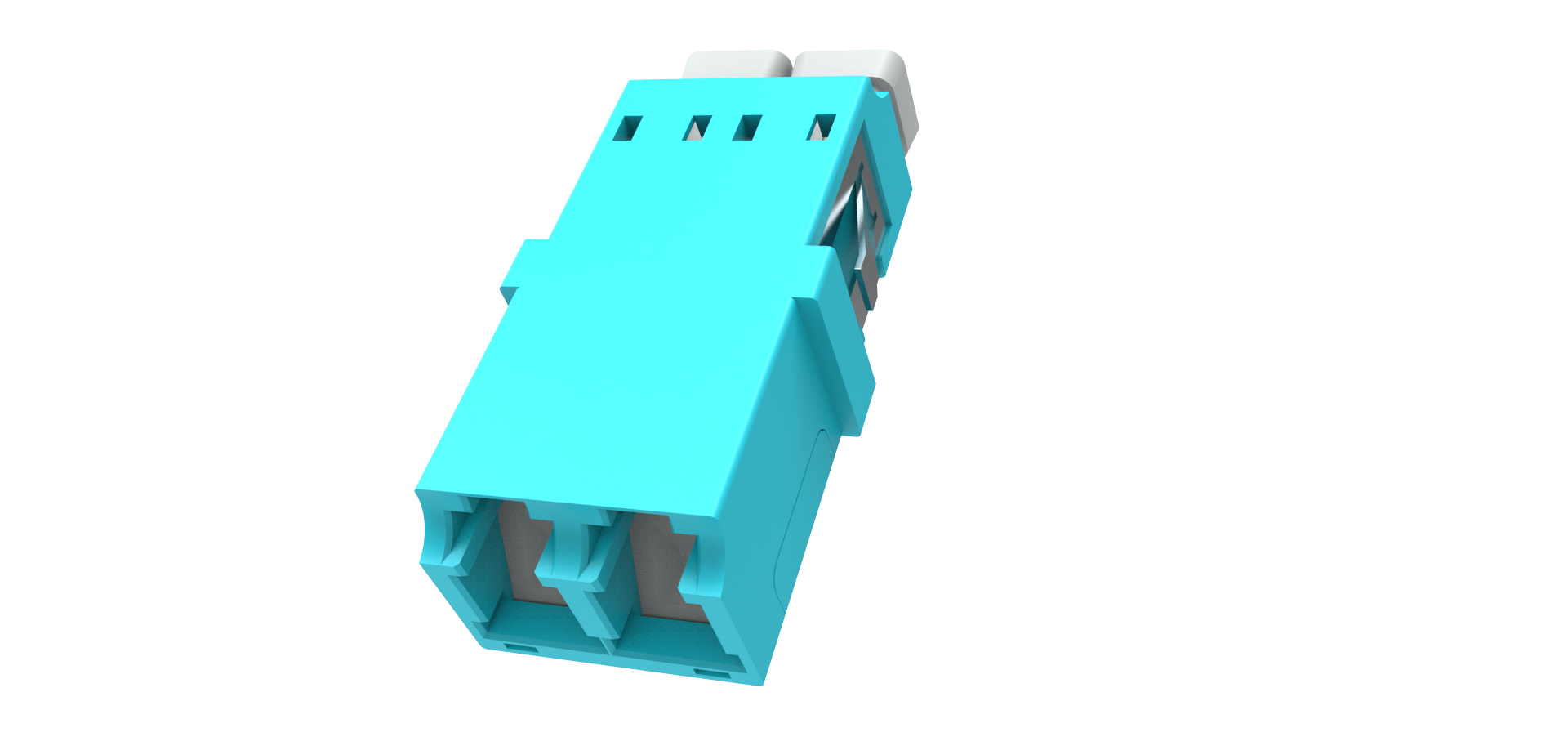 LC Duplex adaptor without ﬂange with shutter 14.7mm