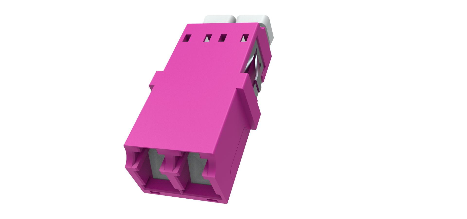 LC Duplex adaptor without ﬂange with shutter 14.7mm