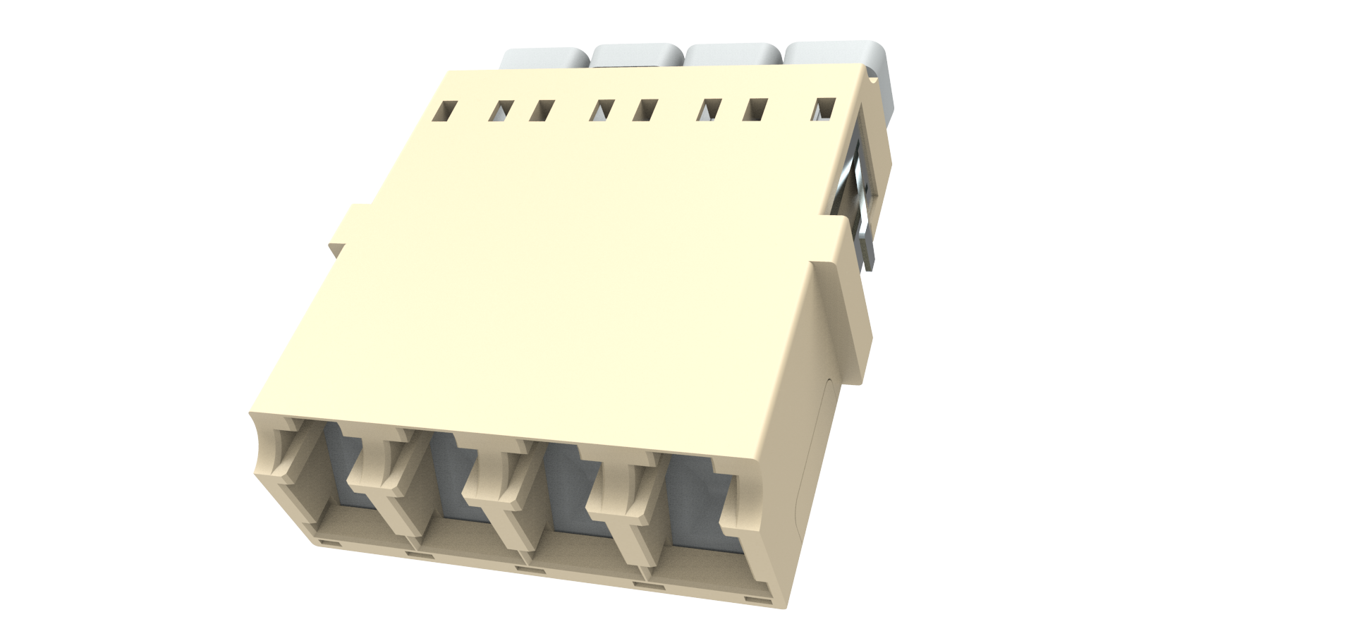 LC Quad adaptor without ﬂange with shutter