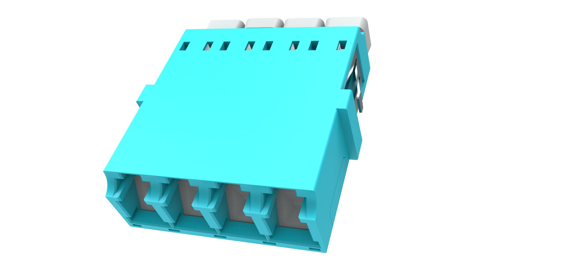 LC Quad adaptor without ﬂange with shutter