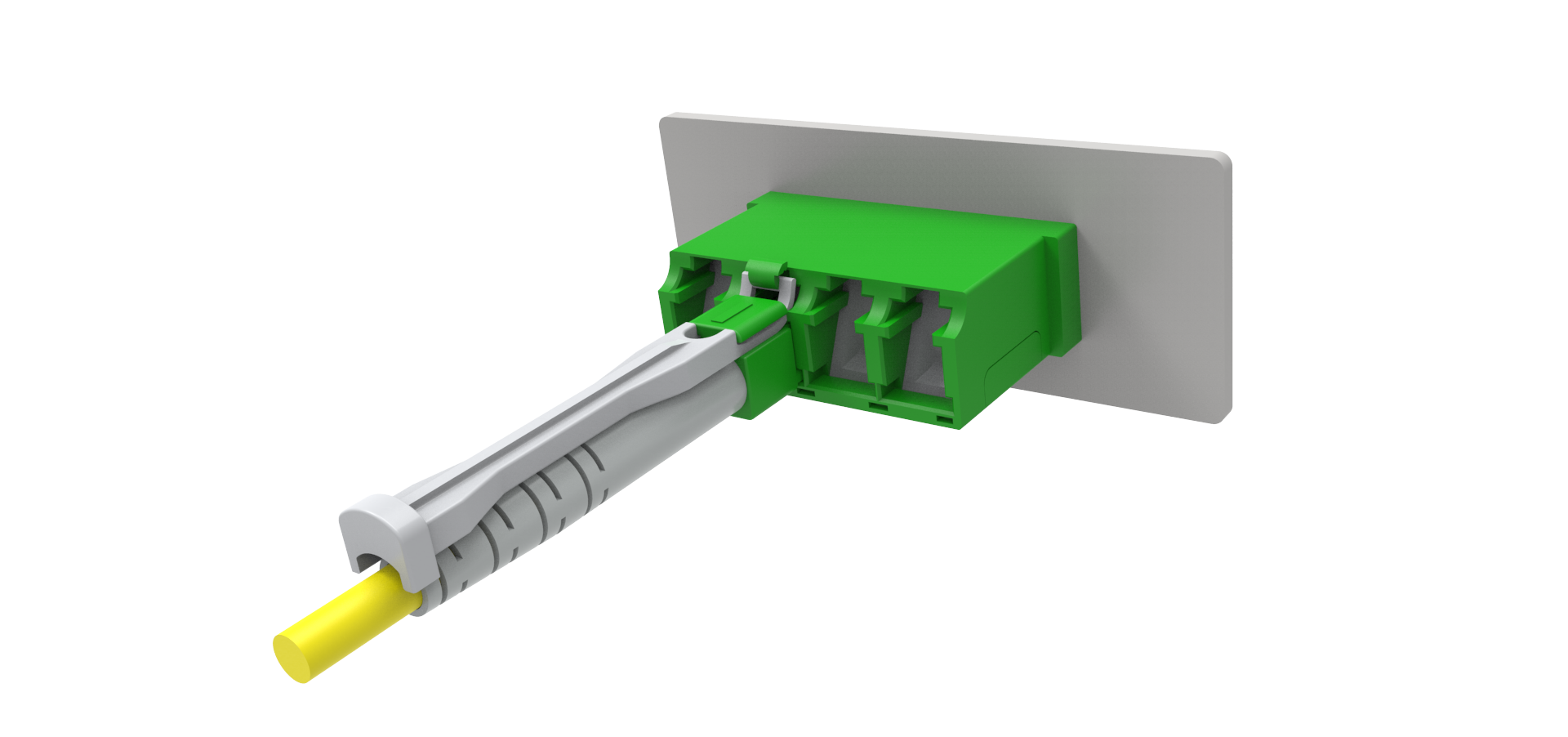 LC Quad adaptor without ﬂange with shutter