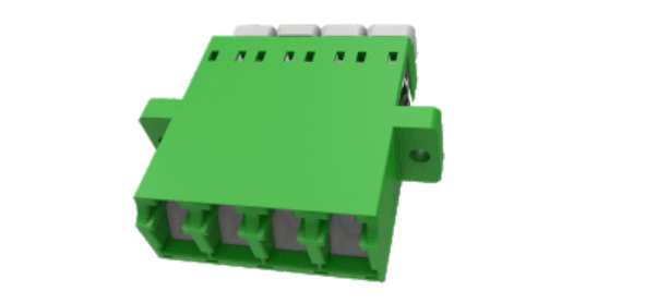LC Quad adaptor with ﬂange with shutter