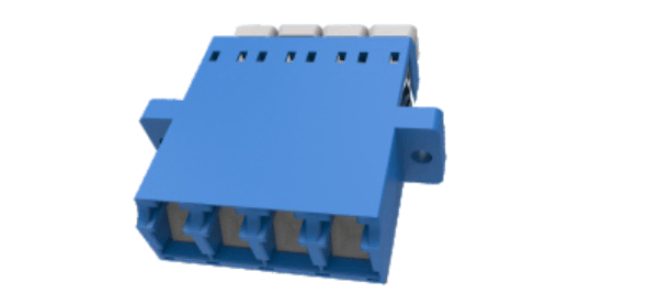 LC Quad adaptor with ﬂange with shutter