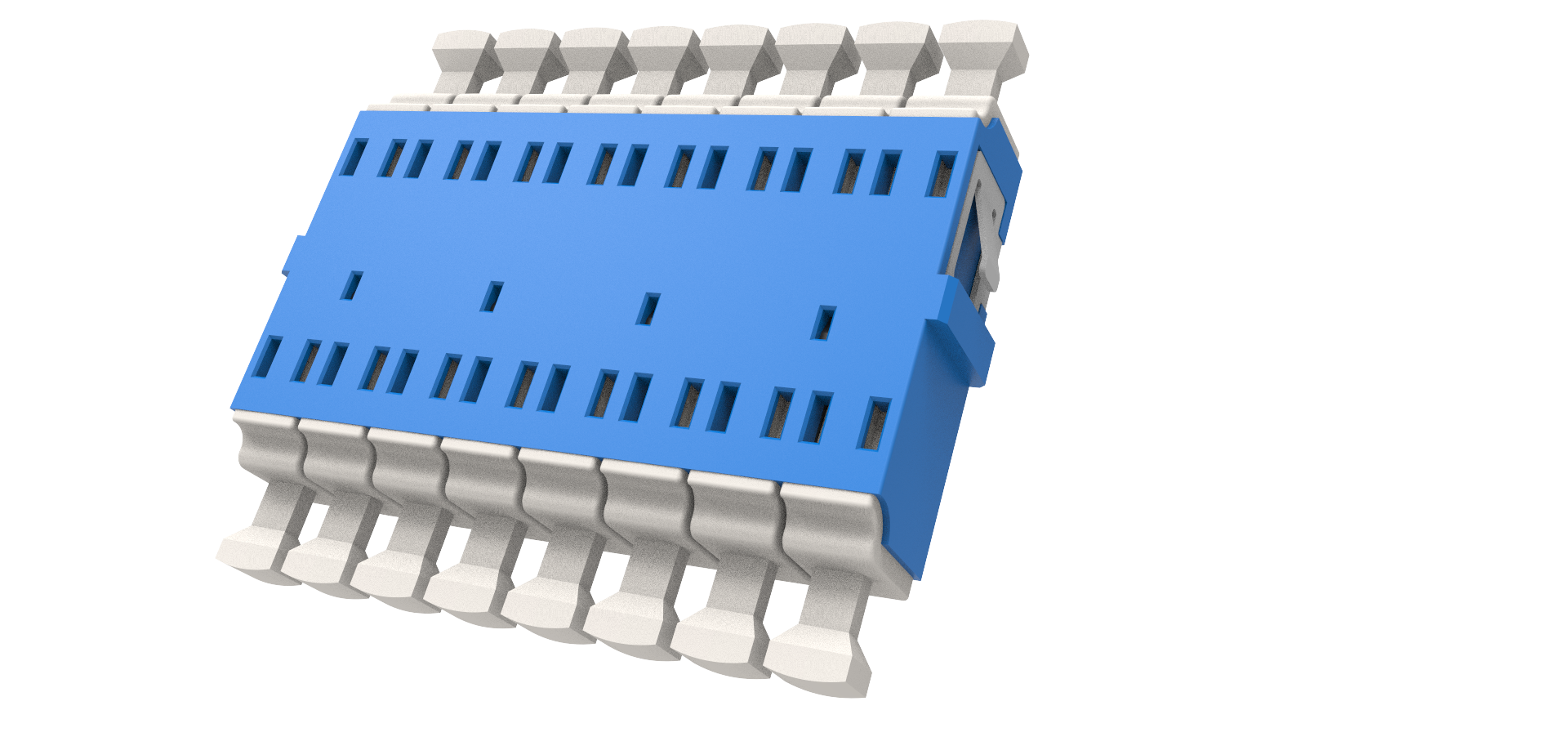 LC 8F High Density Fiber Optic Adaptor