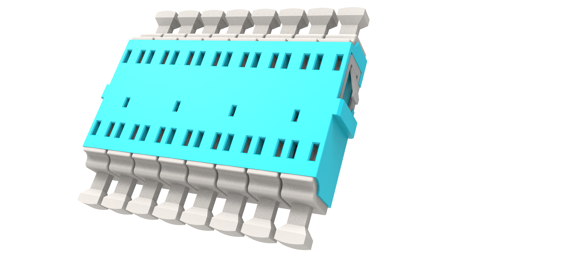 LC 8F High Density Fiber Optic Adaptor