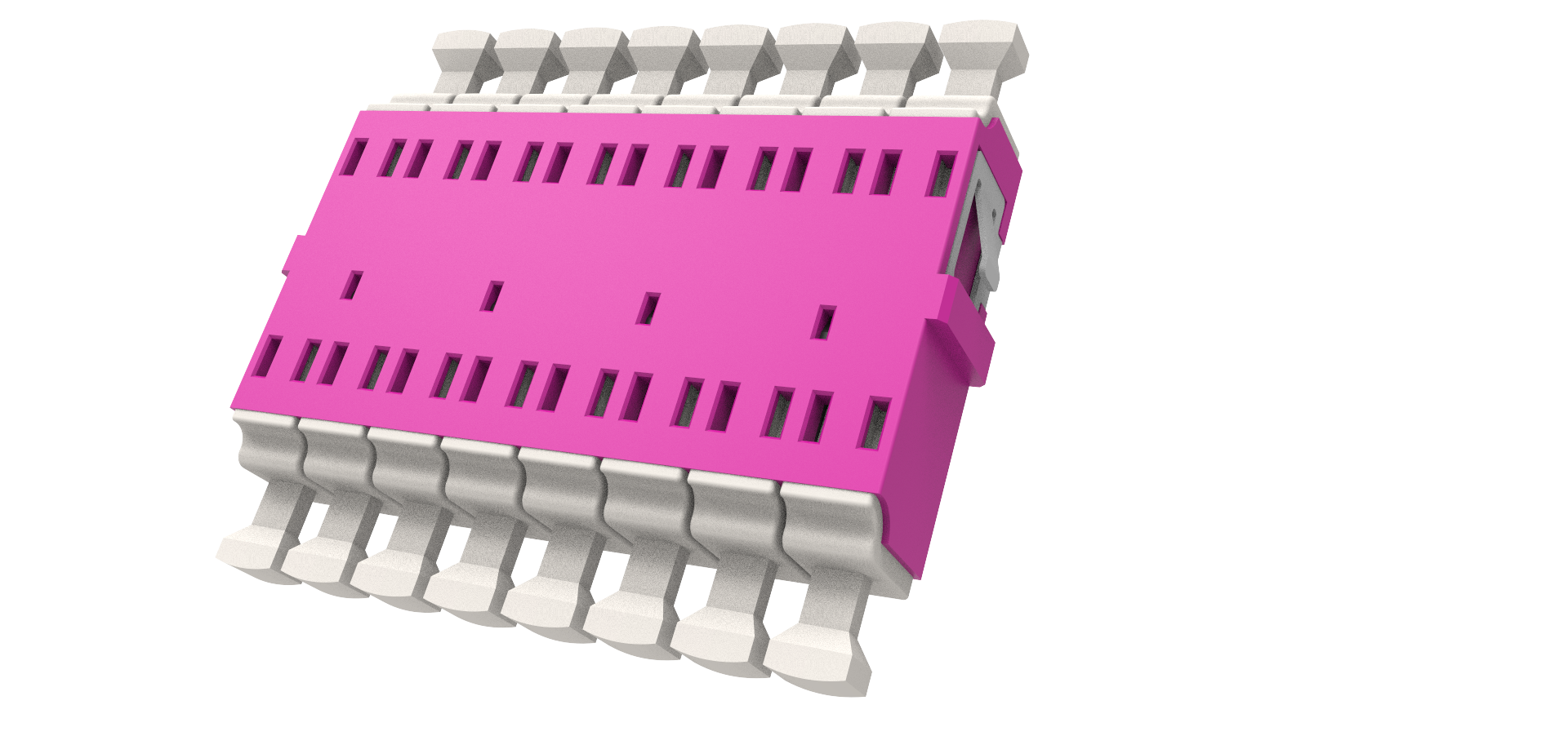 LC 8F High Density Fiber Optic Adaptor