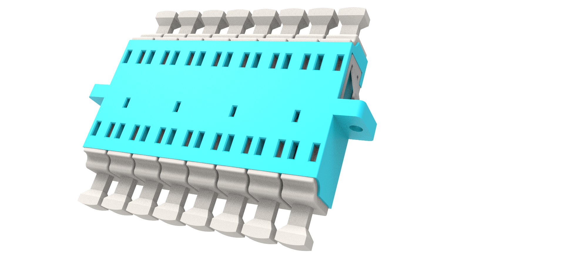 LC 8F High Density Fiber Optic Adaptor