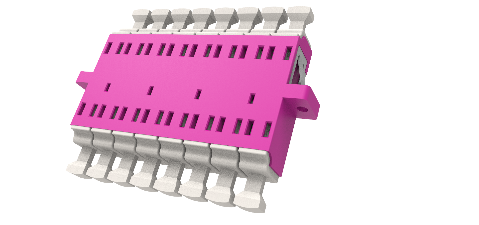 LC 8F High Density Fiber Optic Adaptor